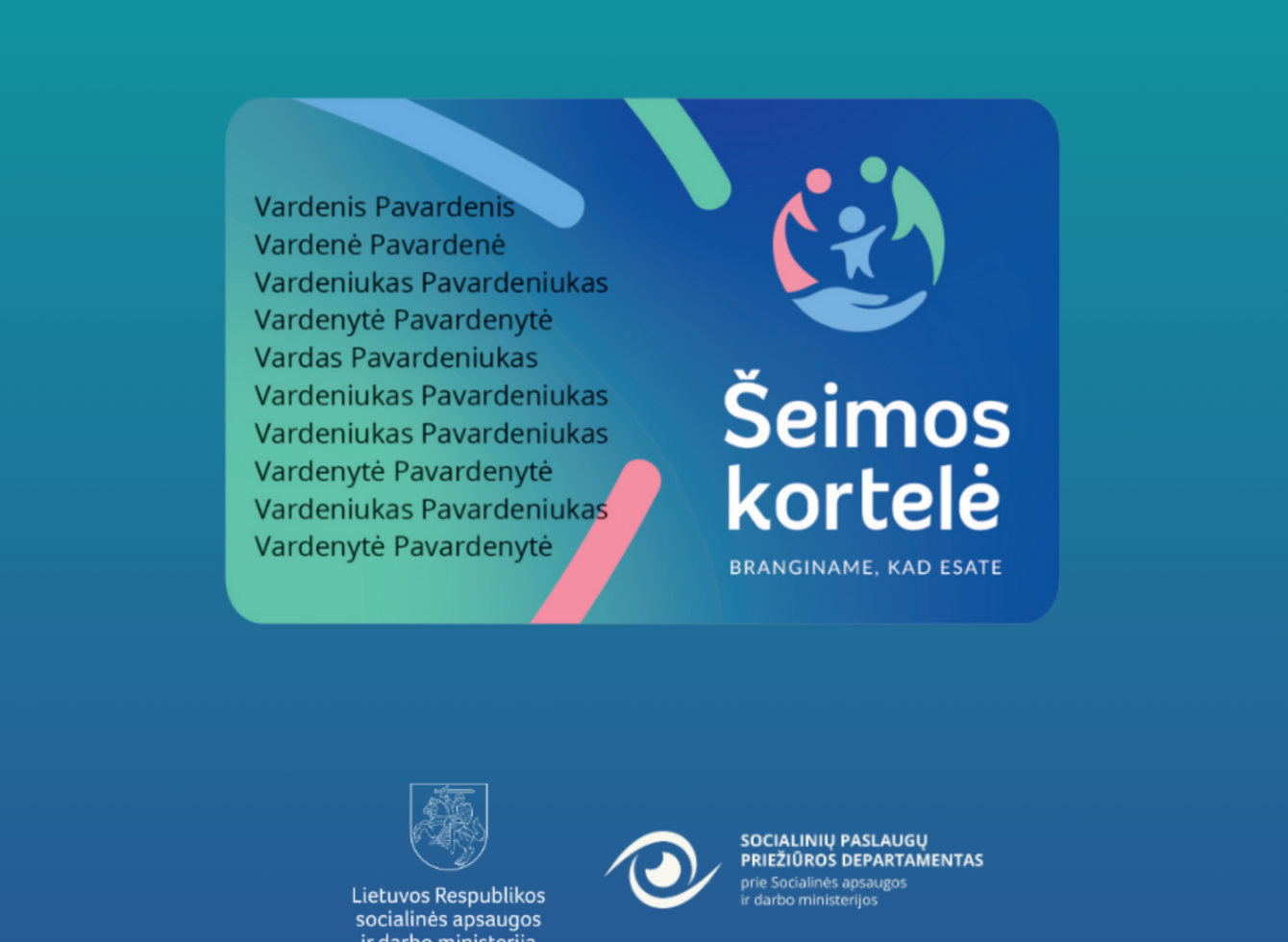 Šeimos kortelė – daugiau galimybių gausioms ir vaikus su negalia auginančioms šeimoms