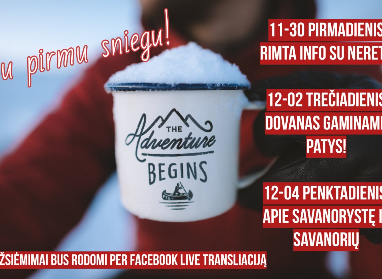 VšĮ Jaunimo laisvalaikio centro 11.30-12.04 savaitės veiklos