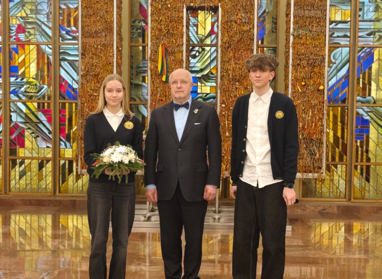 Lietuvos Respublikos Seime vyko tradicinė gėlių perdavimo ceremonija