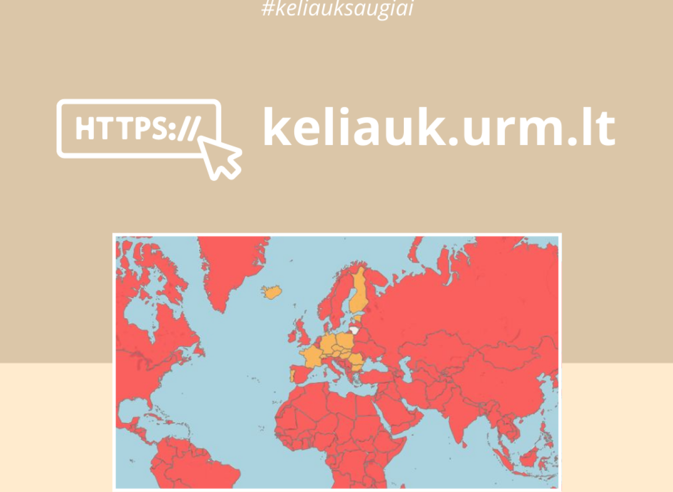 Svarbi informacija tiems, kurie ruošiasi keliauti į užsienį
