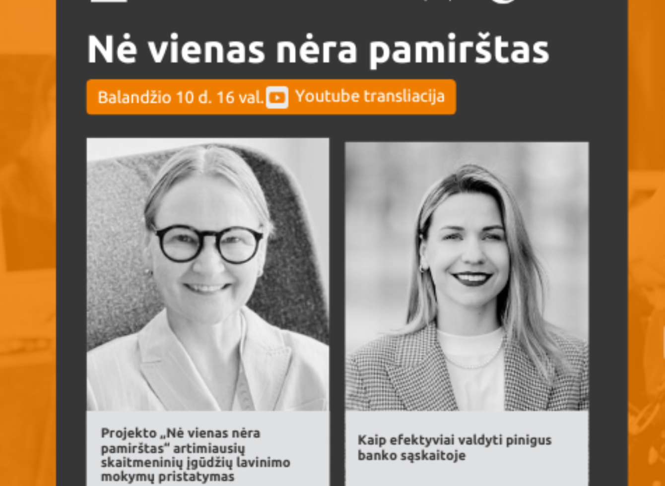 „Nė vienas nėra pamirštas“ ir vėl Jus kviečia į nuotolinę paskaitą!