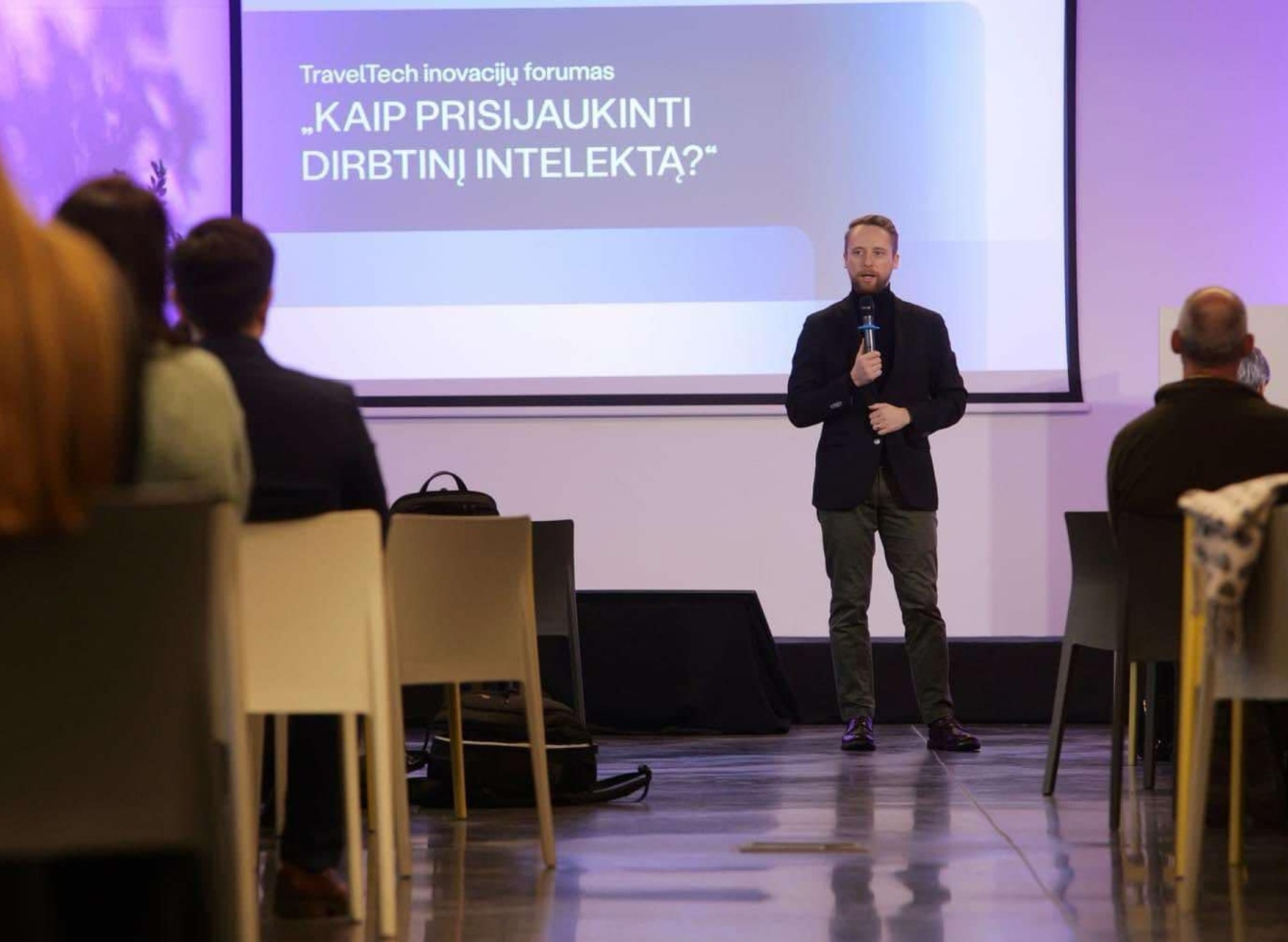 Turizmo inovacijų forumas „Kaip prisijaukinti dirbtinį intelektą”.