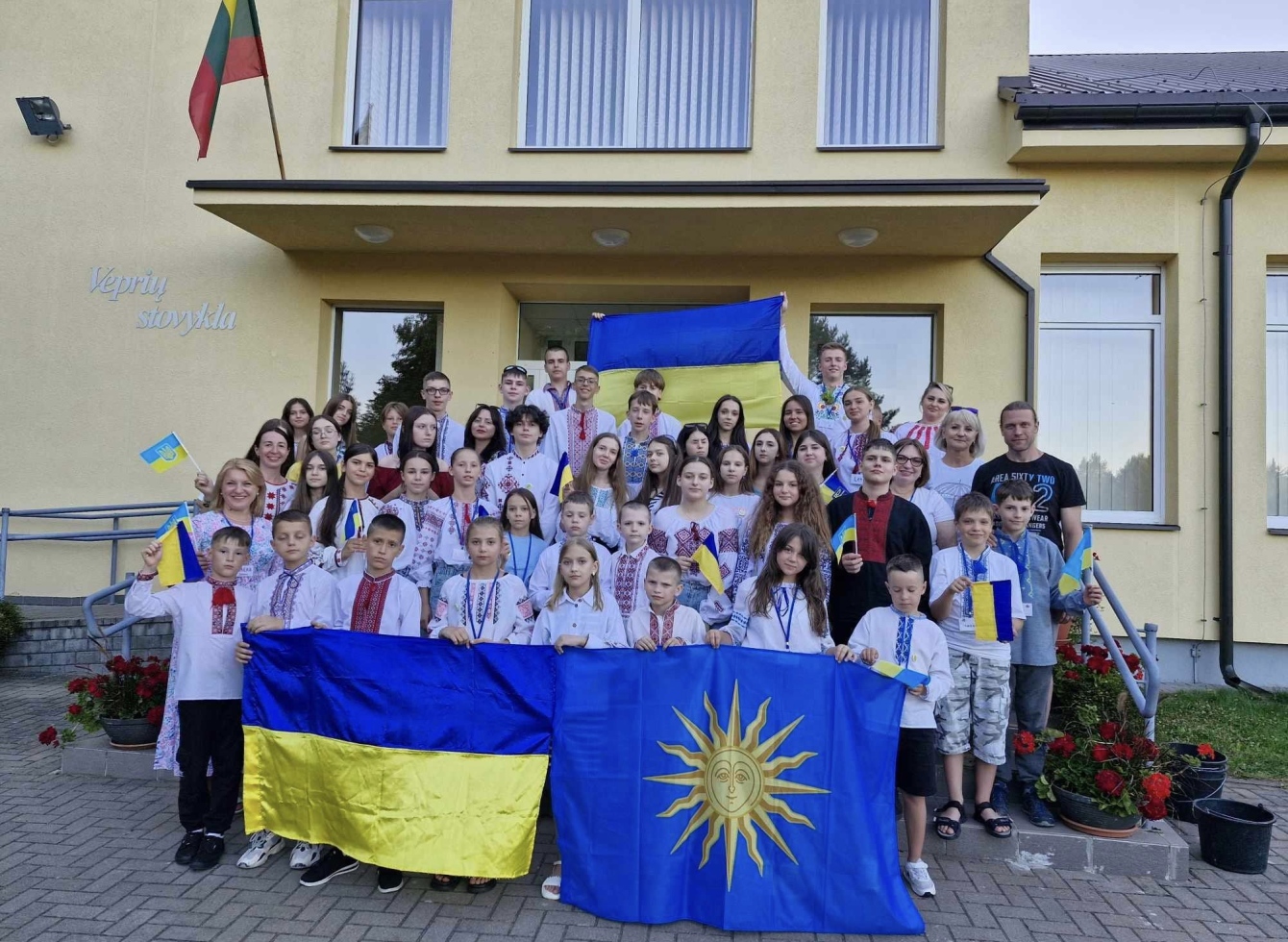 Trečius metus iš eilės Vepriuose stovyklaus ukrainiečių vaikai