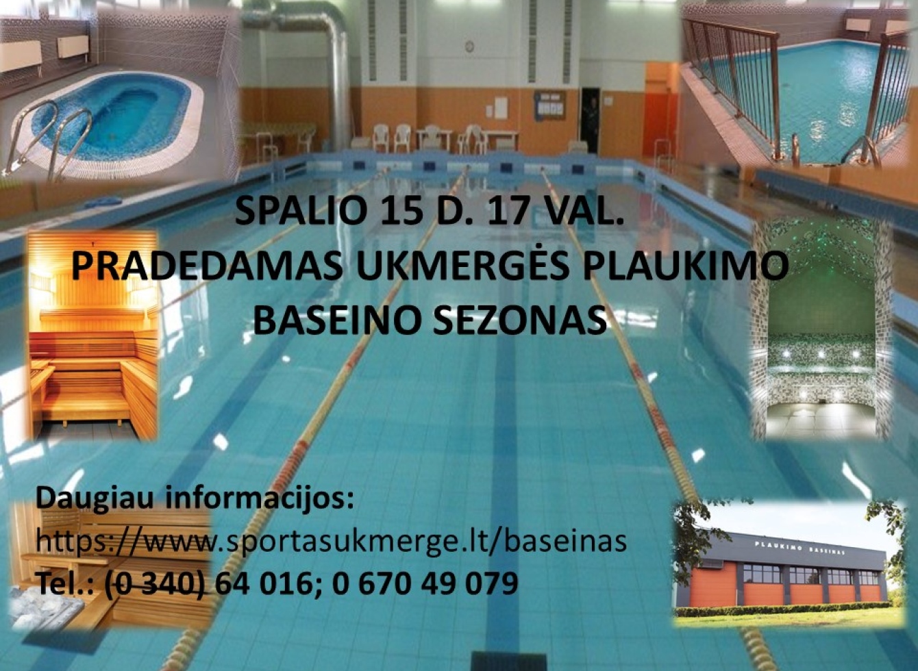 Ukmergėje naujam sezonui atidaromas plaukimo baseinas