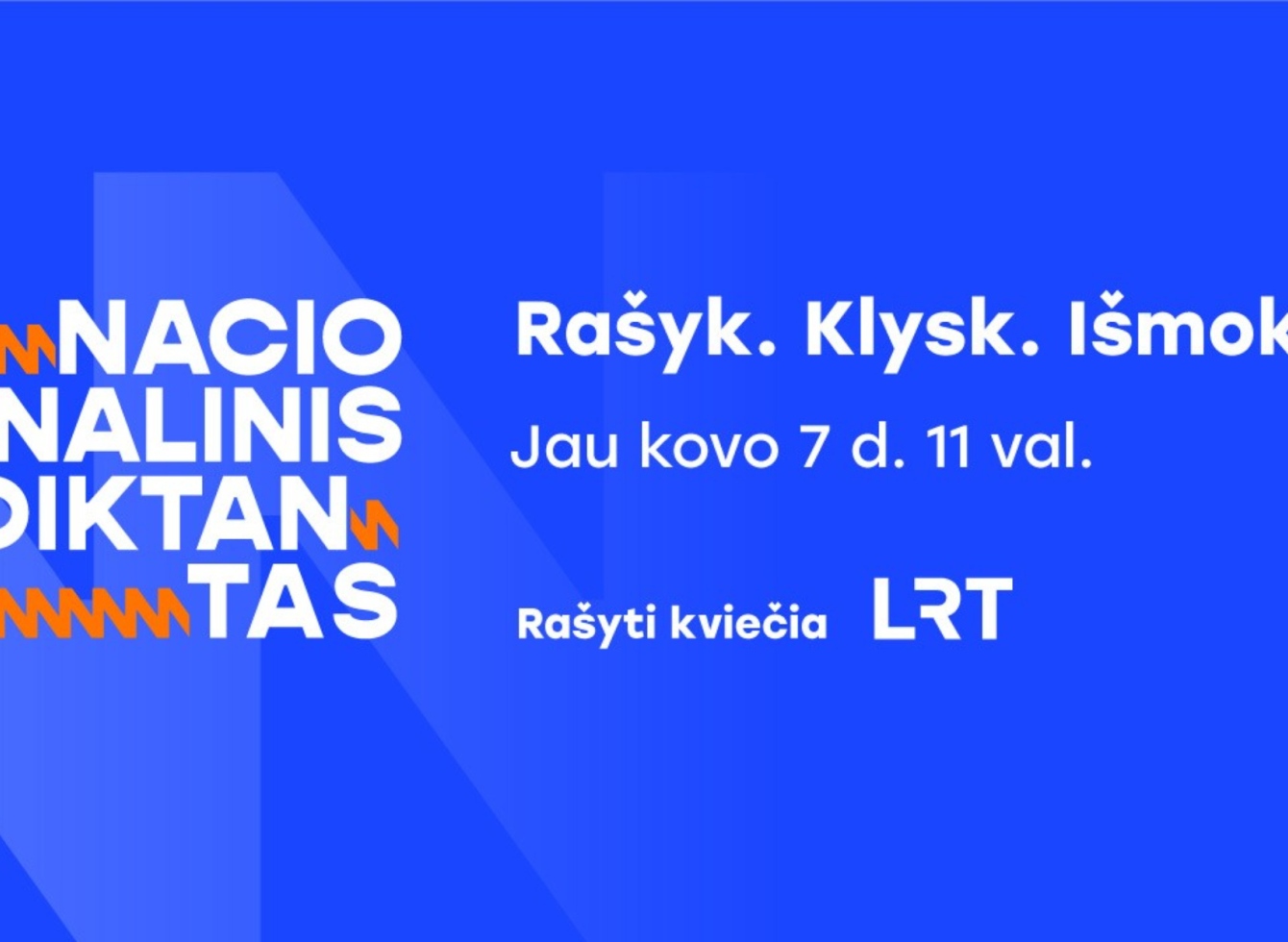Kviečiame rašyti Nacionalinį diktantą