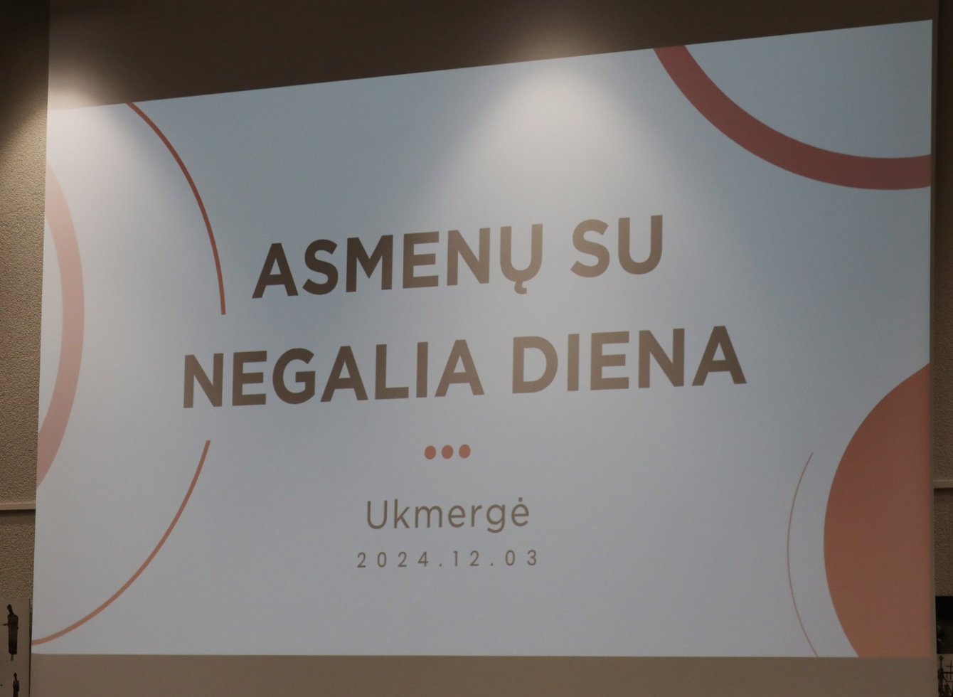 Tarptautinės asmenų su negalia dienos akimirkos