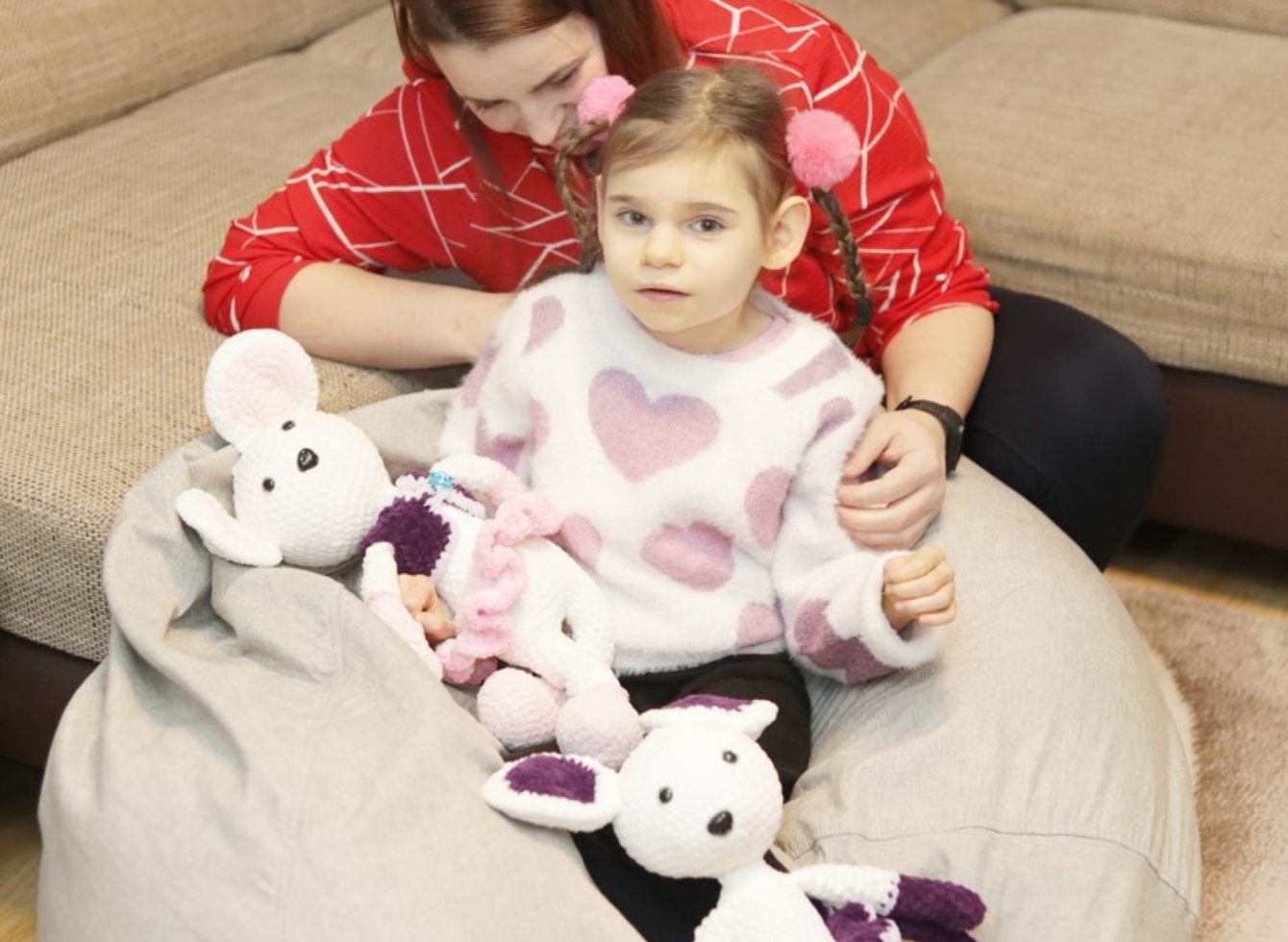 Auksė su mama