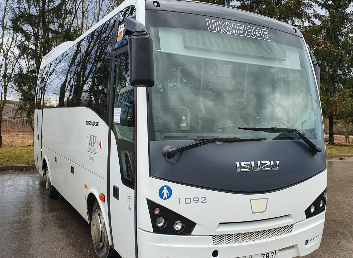 Naujai įsigytas autobusas