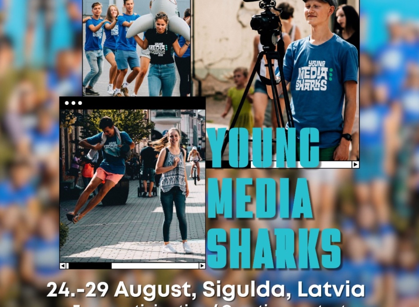 Lietuvos jaunimas kviečiamas dalyvauti nemokamoje tarptautinėje medijų stovykloje Latvijoje „Young Media Sharks“