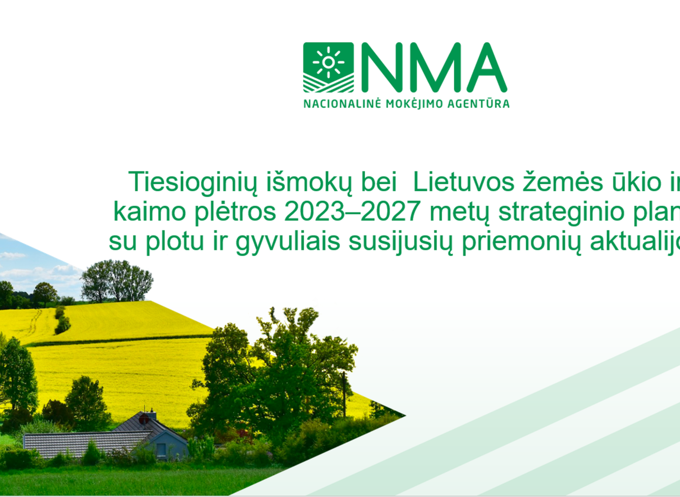 NMA konferencijoje aptartos su plotu ir gyvuliais susijusių priemonių aktualijos