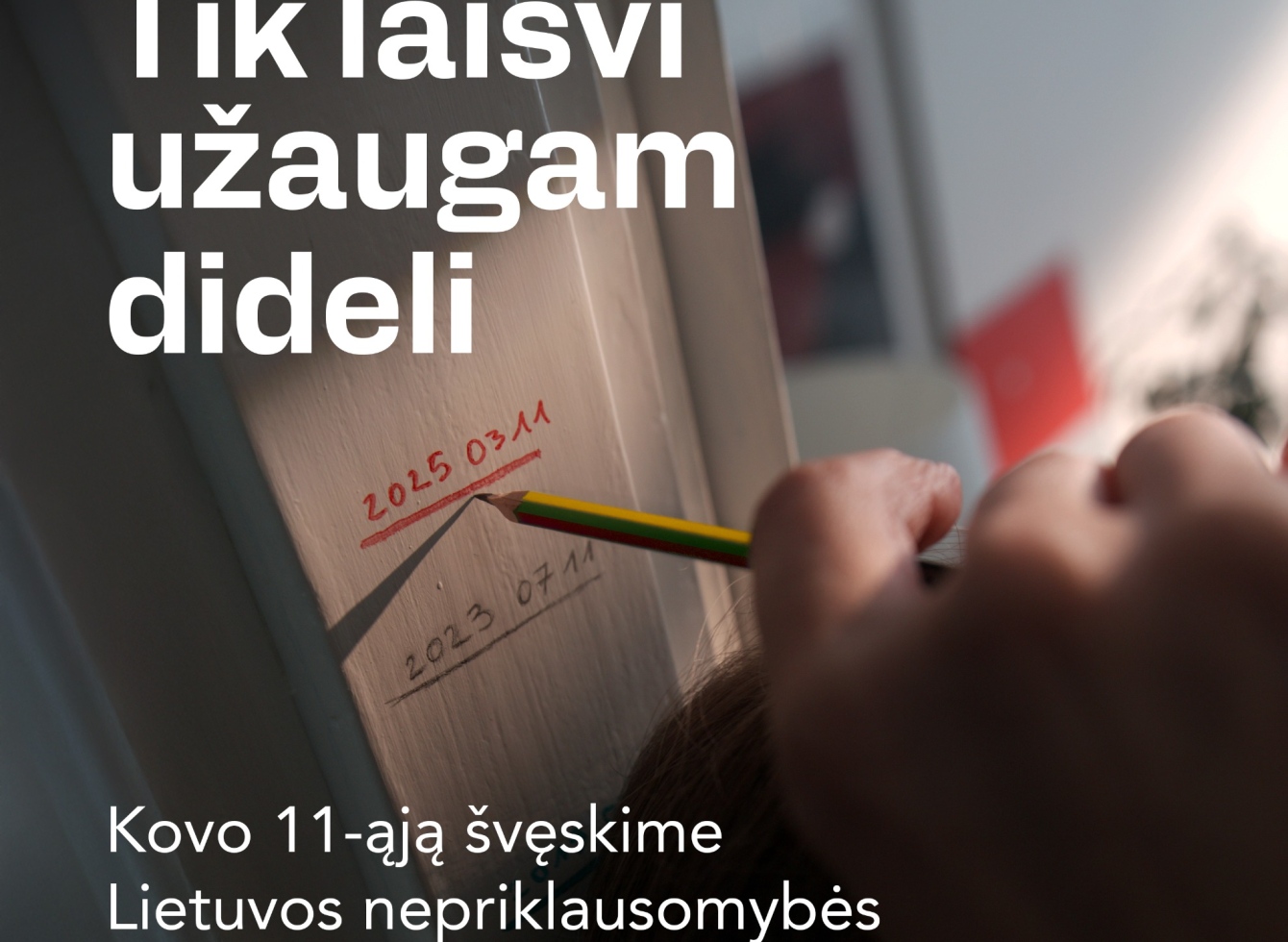 Nepriklausomybės atkūrimo 35-mečiui skirta kampanija „Tik laisvi užaugam dideli“ kviečia švęsti laisvę