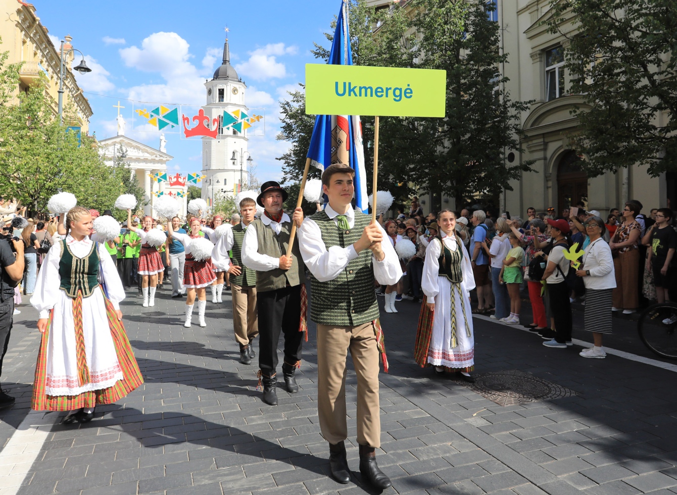 Ukmergiškiai dalyvavo Lietuvos dainų šventės dalyvių eitynėse
