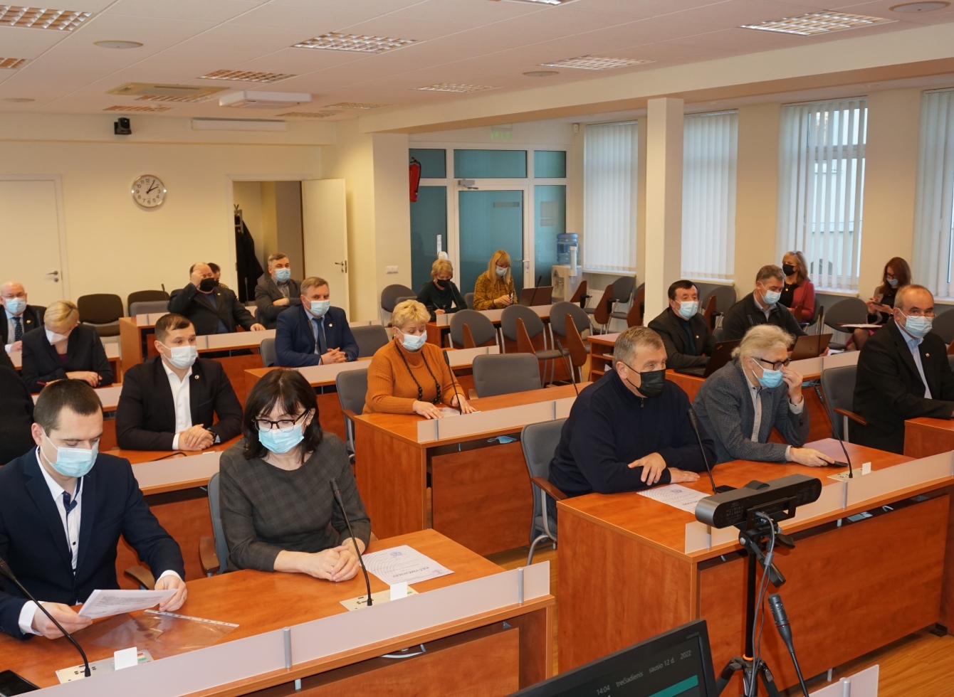 Pirmajame šiais metais ir 40-ame šios kadencijos posėdyje iš 25 Tarybos narių dalyvavo 21.