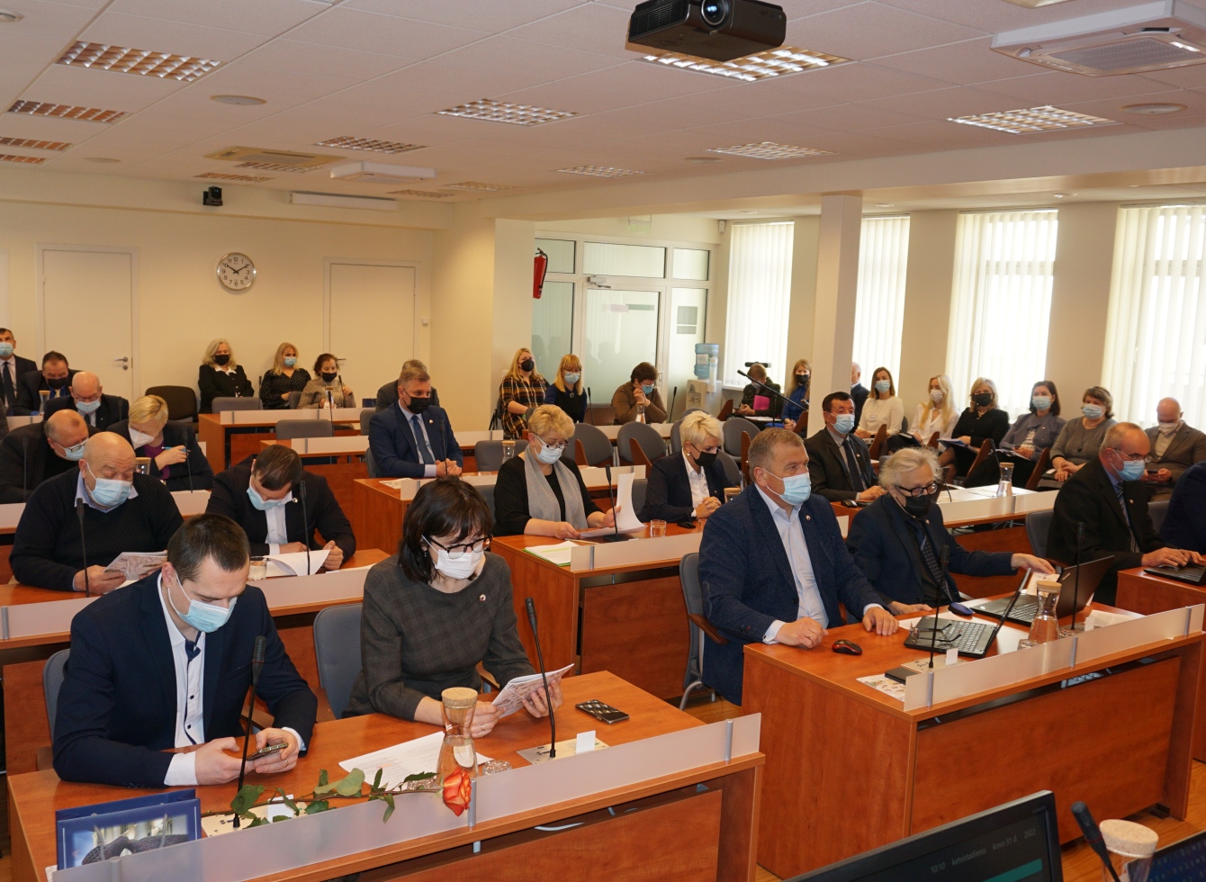 Tarybos posėdyje dalyvavo 22 iš 25 Tarybos narių