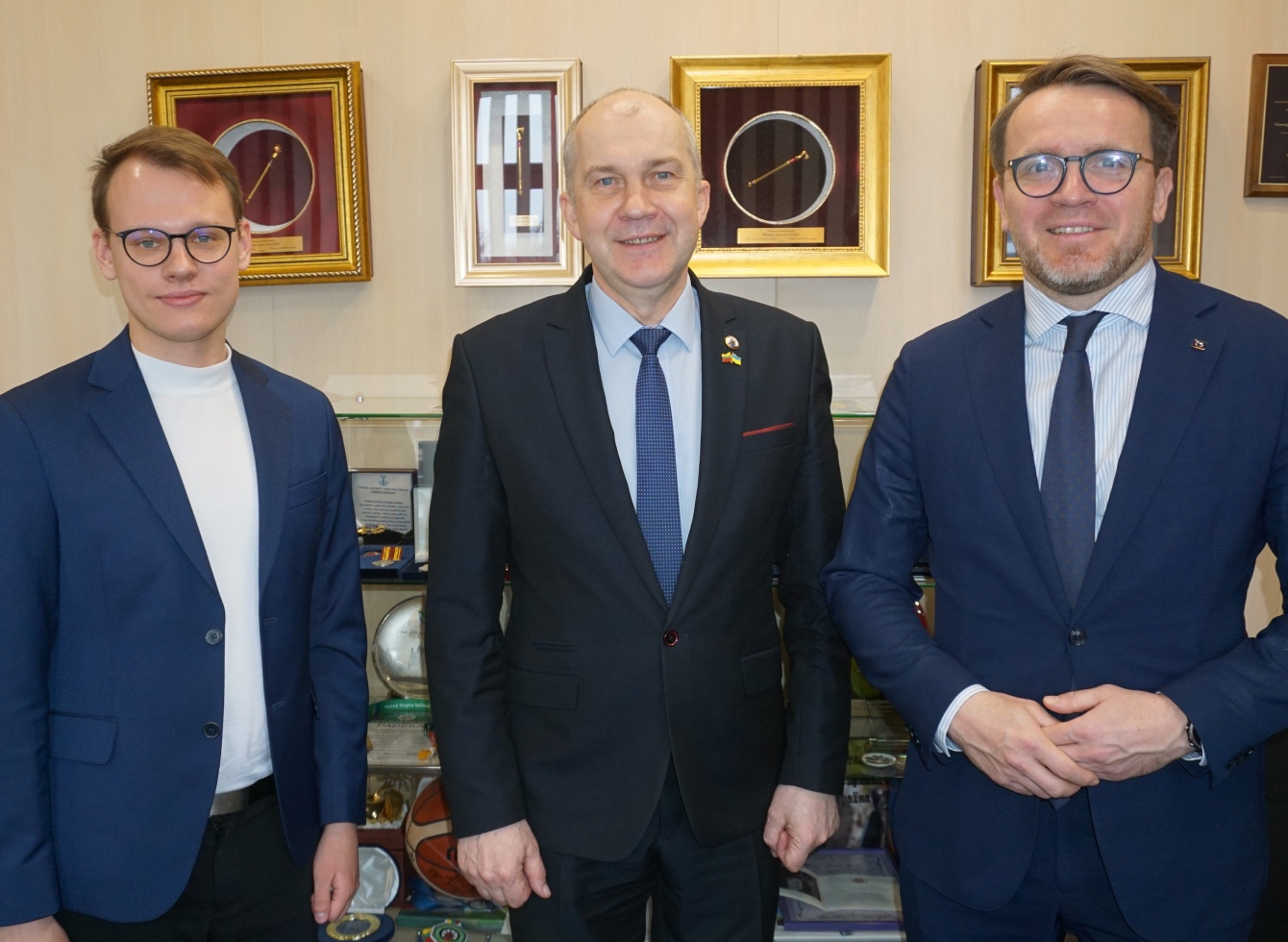 Iš kairės: T. Kumetaitis, R. Janickas ir M. Vaščega