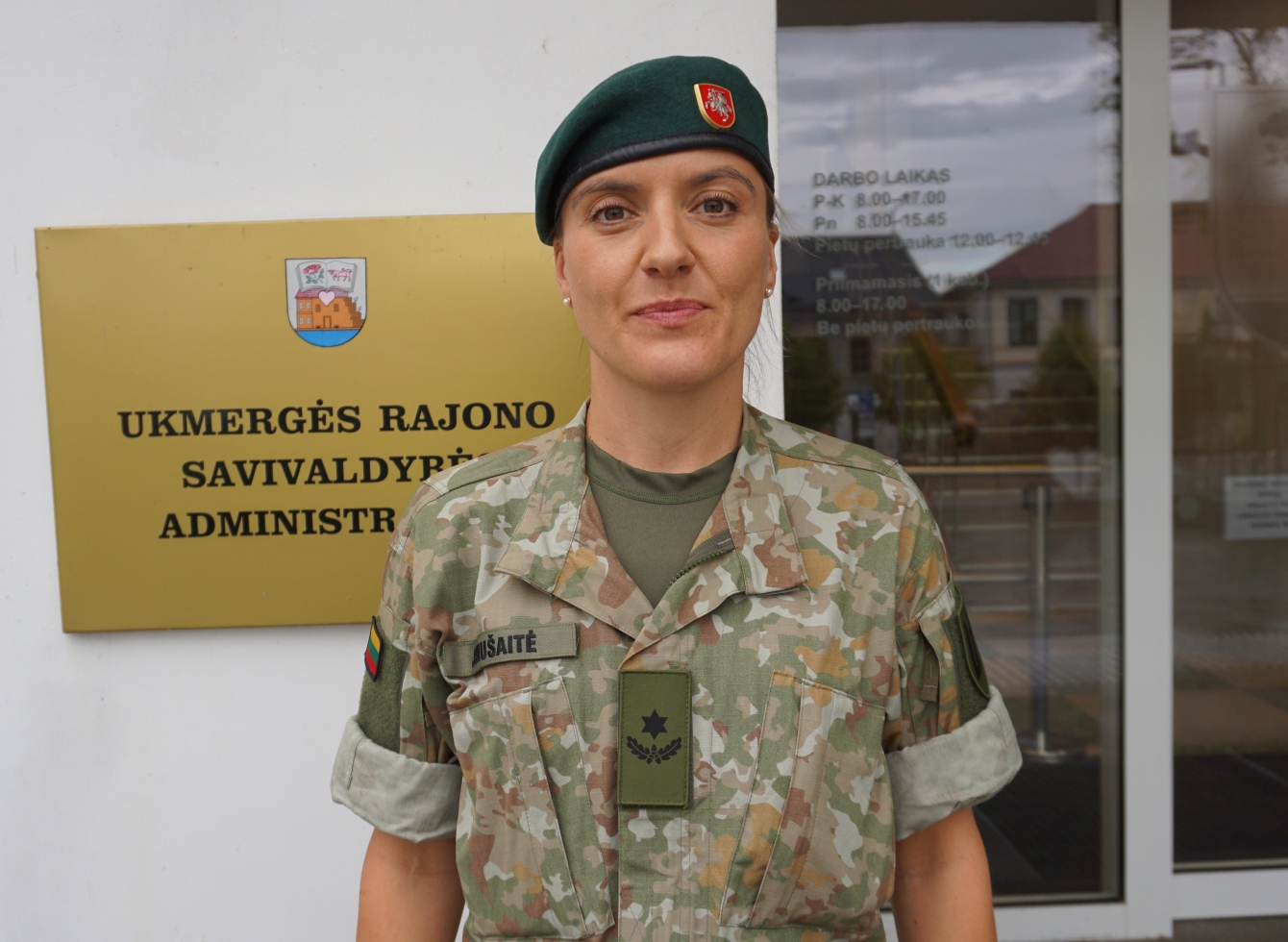 Ukmergės rajono karo komendantė mjr. Simona Jonušaitė-Sabaliauskienė