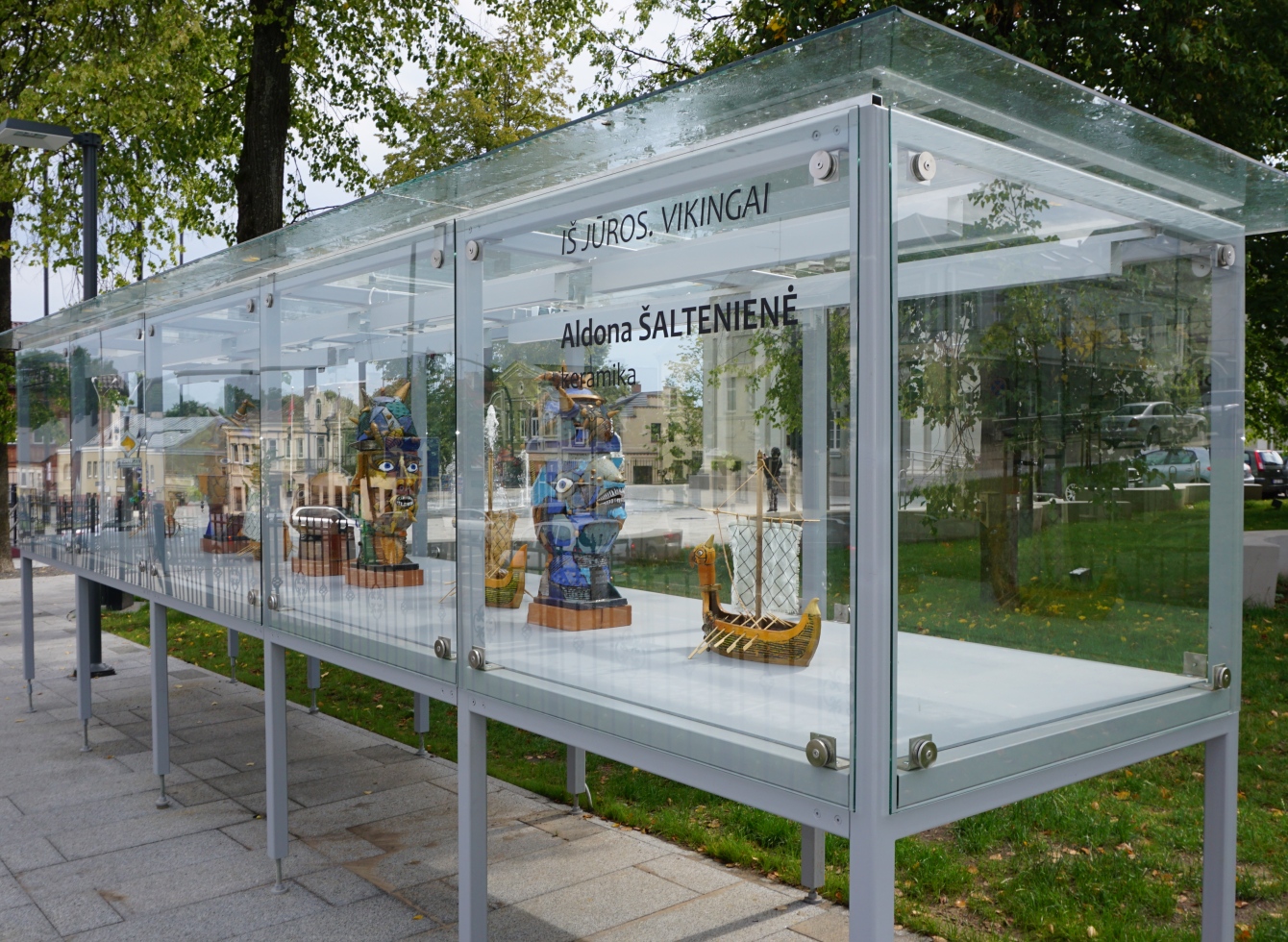 Lauko ekspozicijos paviljone Ukmergėje - Aldonos Šaltenienės keramika