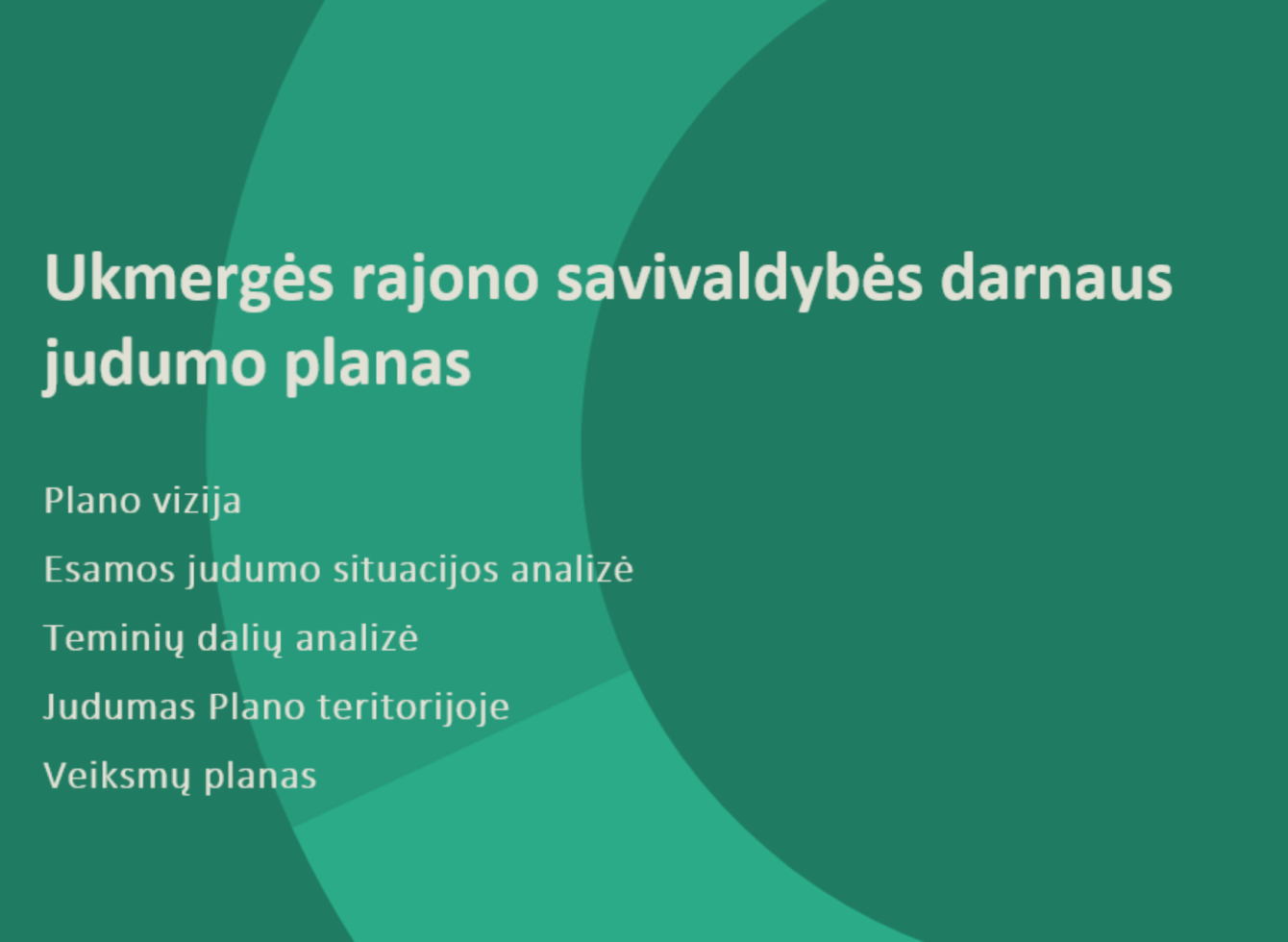 Rengėjai pristatė Ukmergės rajono darnaus judumo plano sprendinius