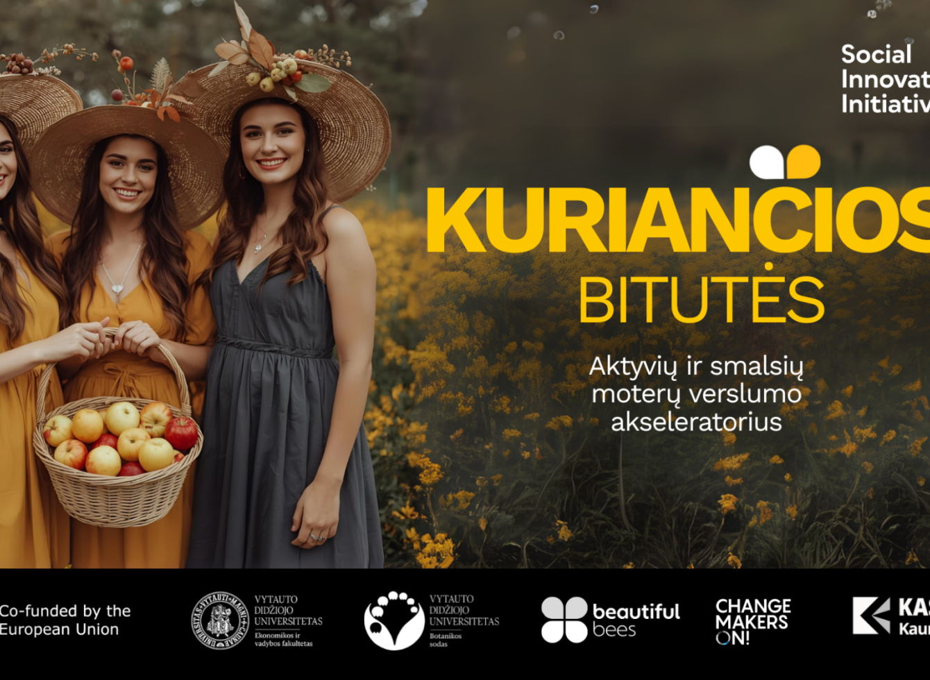 Kvietimas 18–29 m. regiono moterims: registracija į „Kuriančios bitutės“ programą iki 2025 m. rugsėjo 19 d.