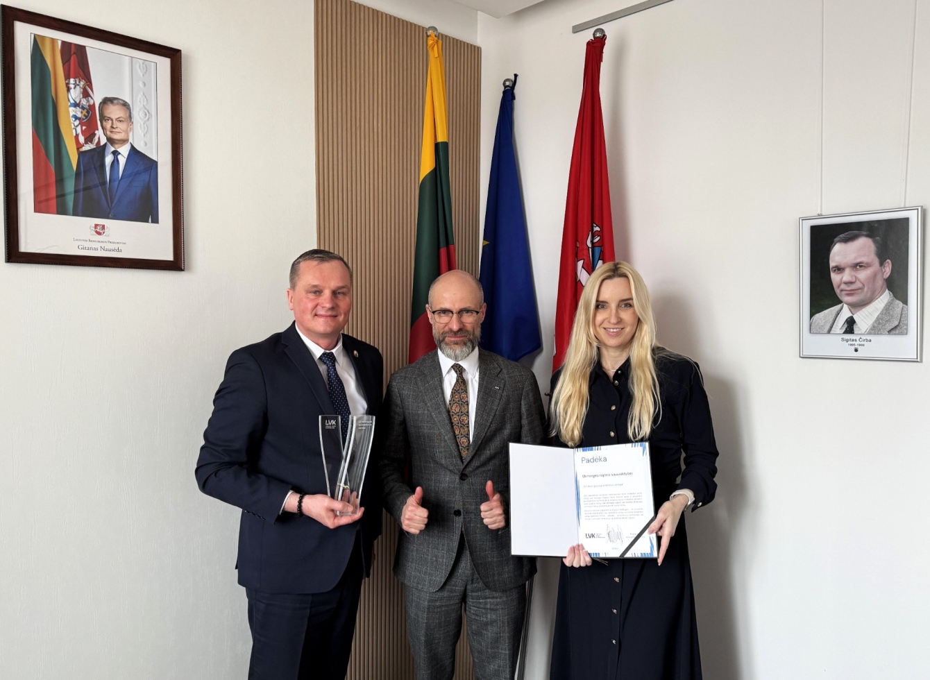 Ukmergės rajono savivaldybei - Lietuvos verslo konfederacijos padėka