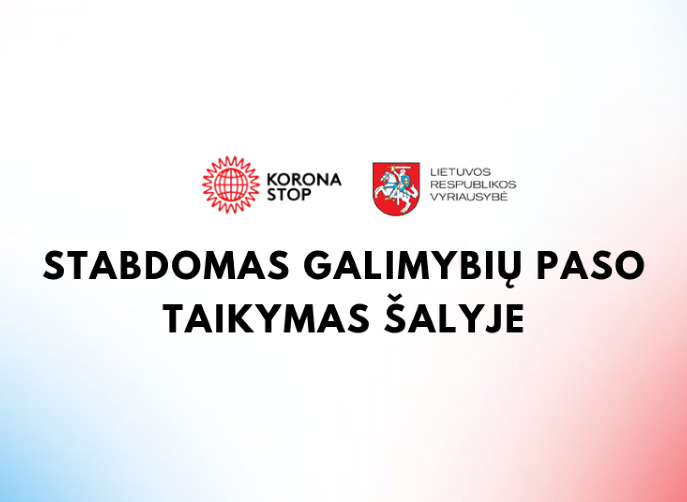 GP taikymas stabdomas