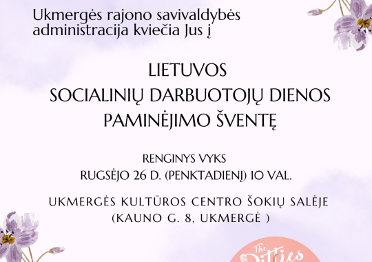 Kvietimas rajono socialinių paslaugų...