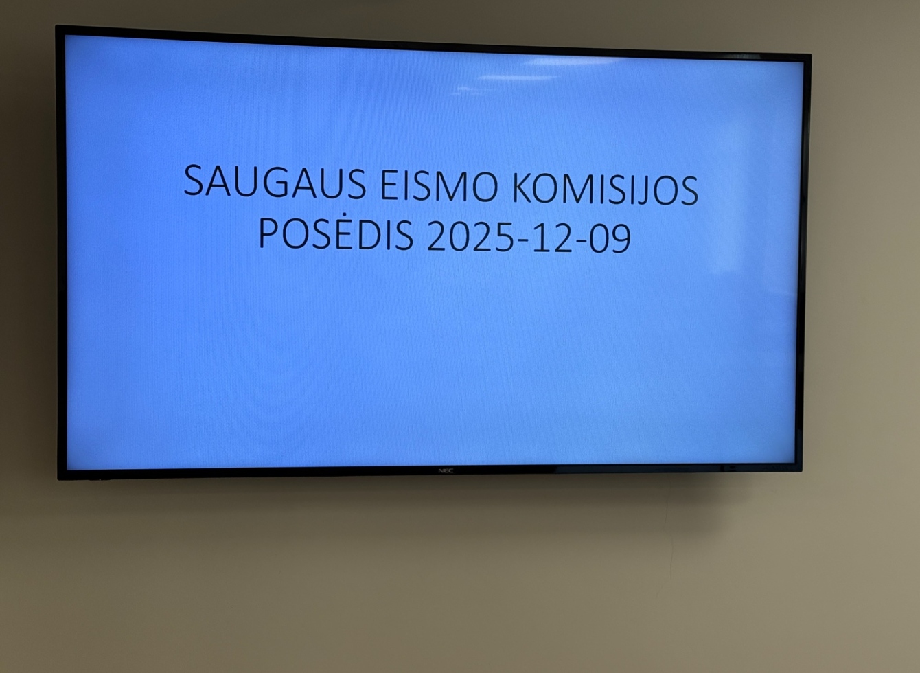 Posėdžio akimirkos