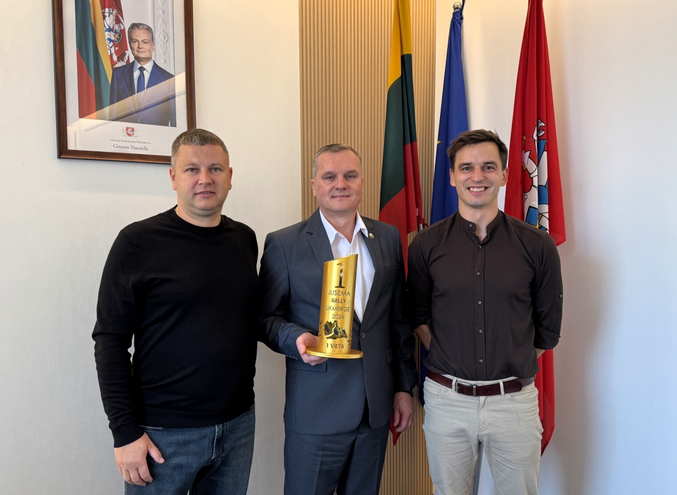 Ukmergės rajono savivaldybei – padėka už bendradarbiavimą organizuojant „JUSEMA Rally Ukmergė 2026“