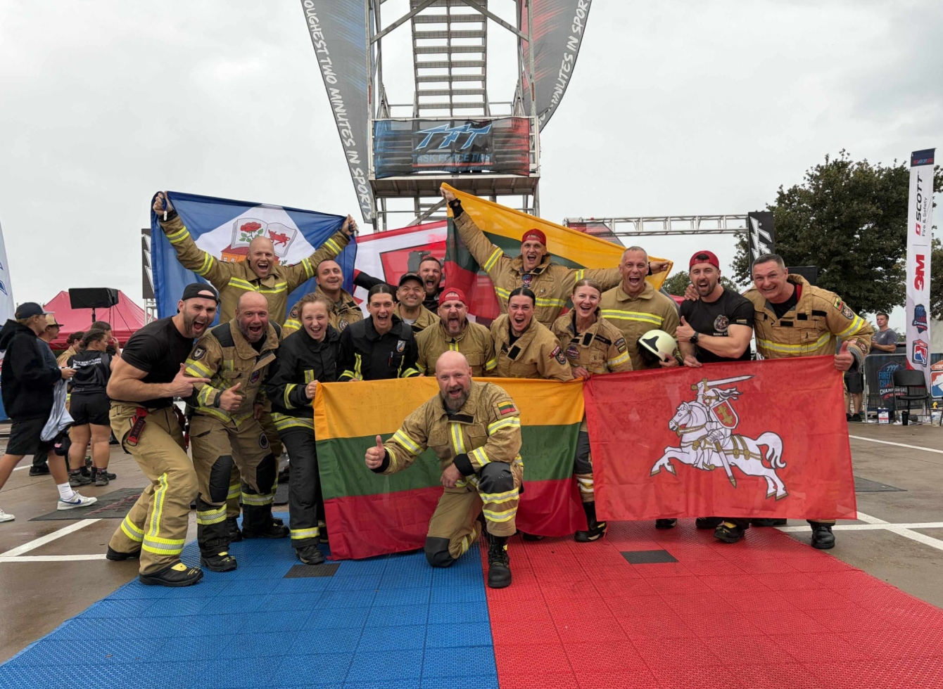 Tarp stipriausių pasaulio ugniagesių gelbėtojų - ir ukmergiškis M. Dūda 