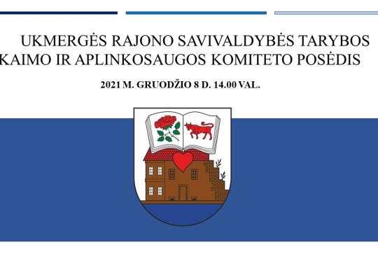 Savivaldybės ūkio komiteto posėdis