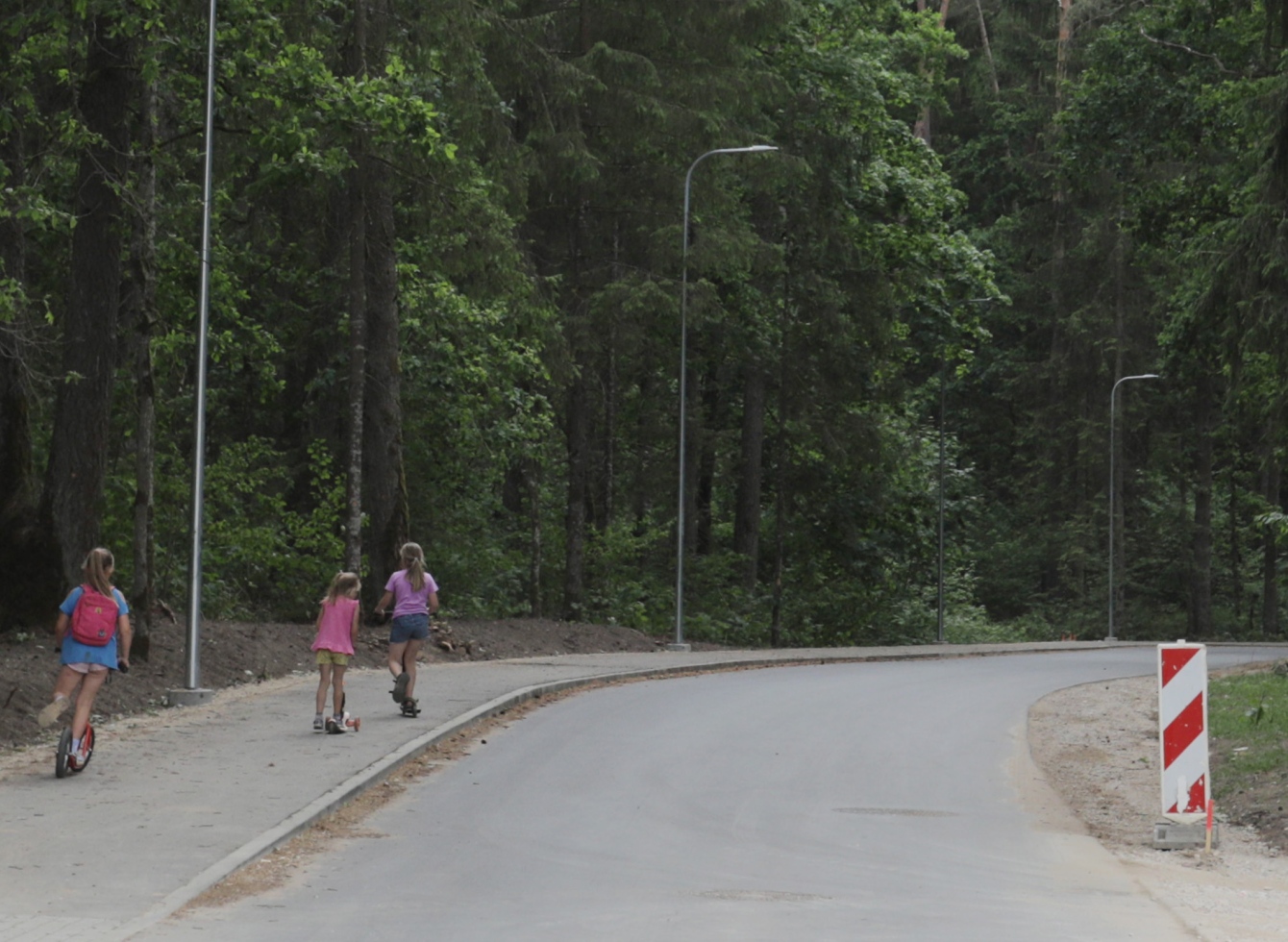 Baigtas remontuoti įviažiavimas į SB Pušelė