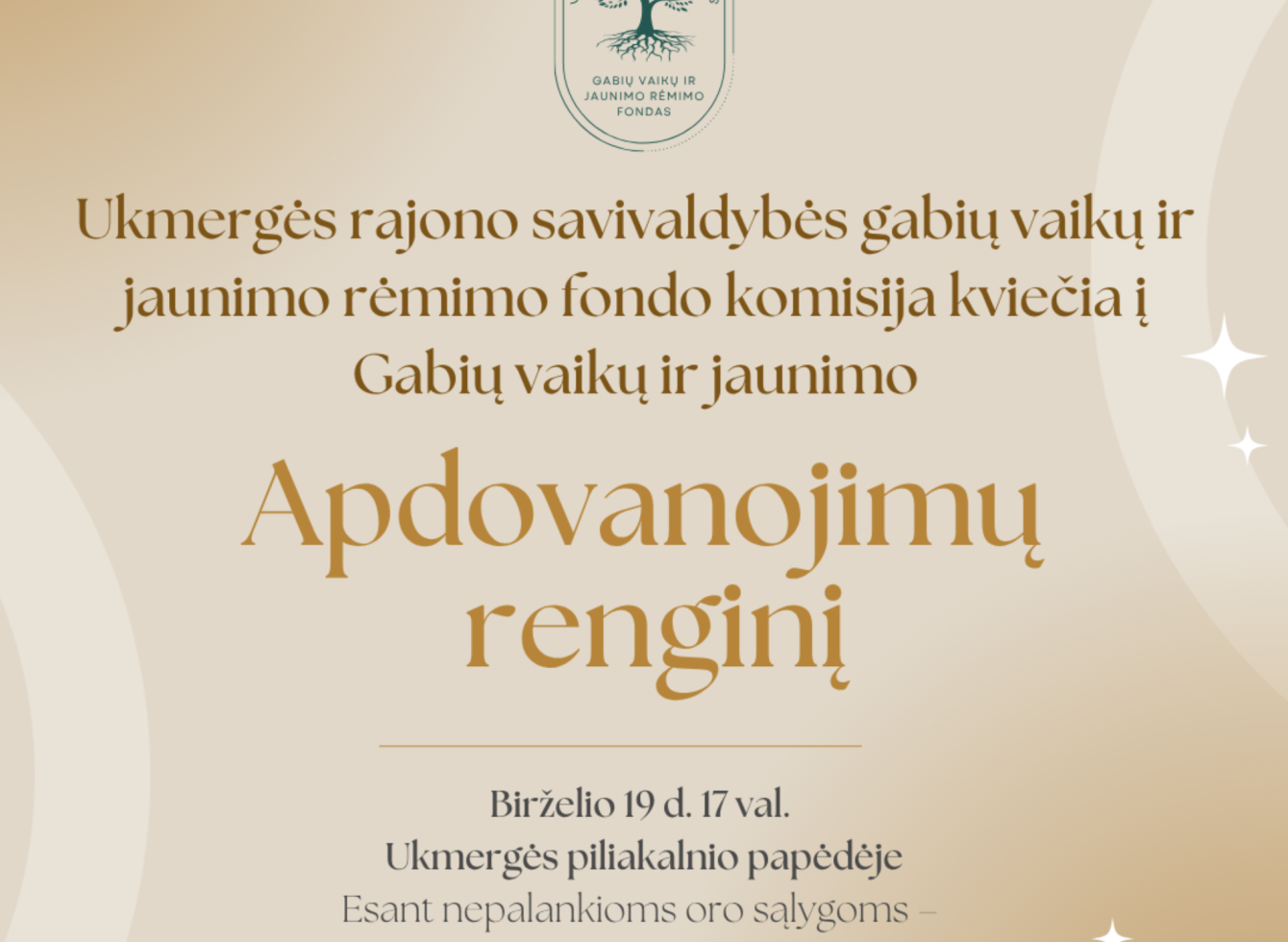 Gabių vaikų ir jaunimo apdovanojimų renginys