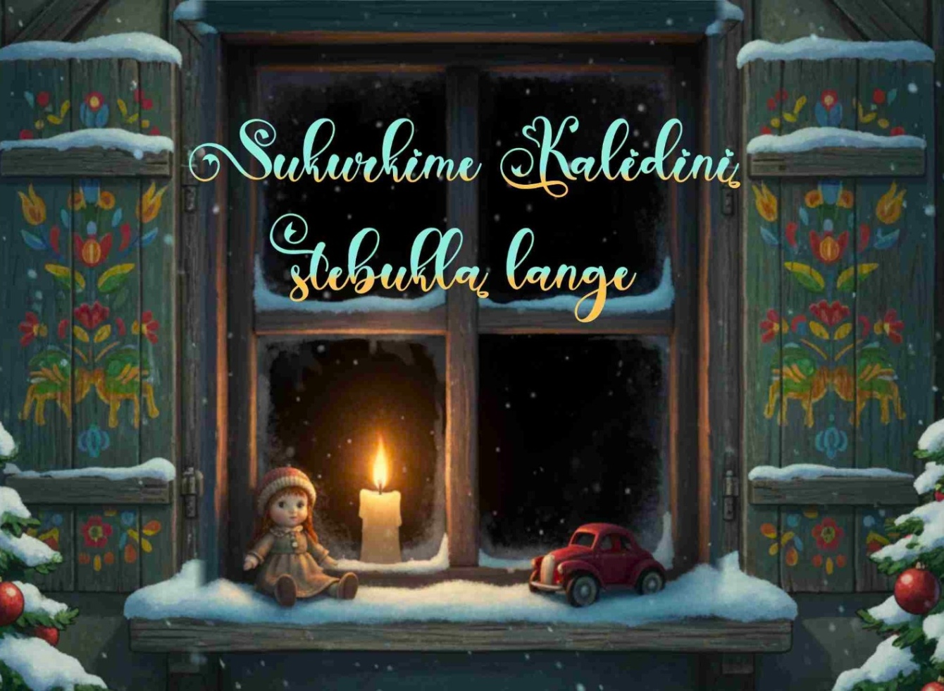Žiemos šventes pasitikime kūrybiškai – sukurkime kalėdinį stebuklą languose
