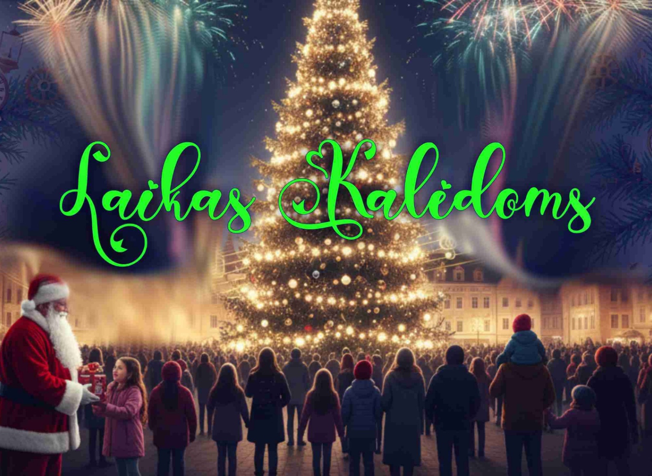 Šių metų kalėdinio Ukmergės puošimo tema - „Laikas Kalėdoms“ 
