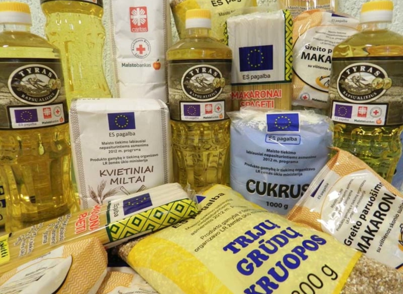 Informacija gyventojams dėl paramos maisto produktais ir higienos prekėmis teikimo 2021 metais