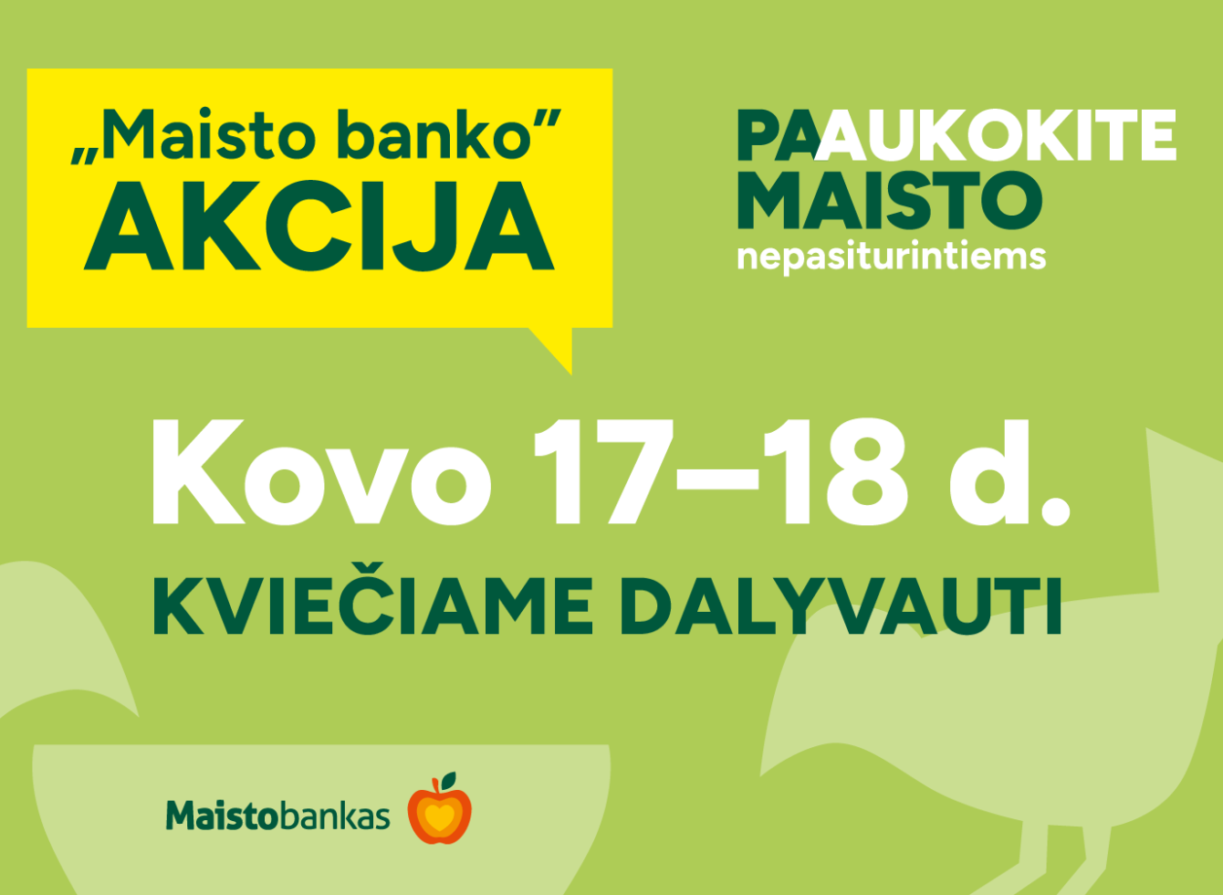 „Maisto banko“ akcija