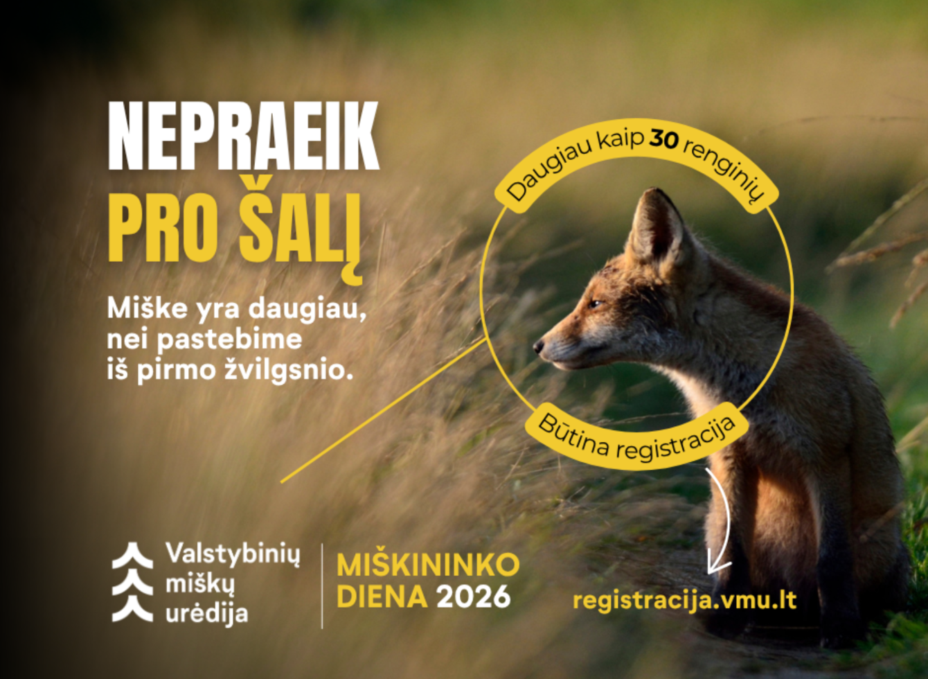 Valstybinių miškų urėdija kviečia į Miškininko dienų renginius