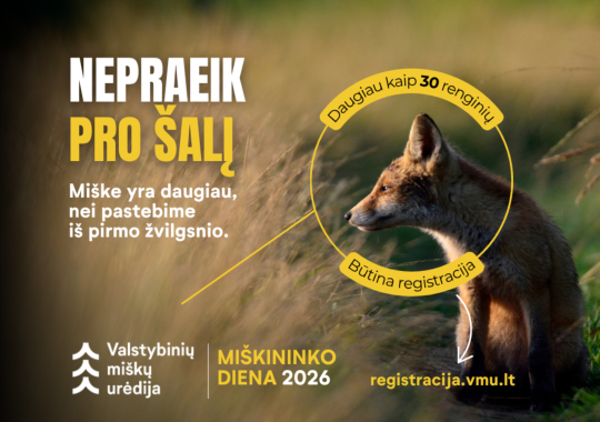 Valstybinių miškų urėdija kviečia į...