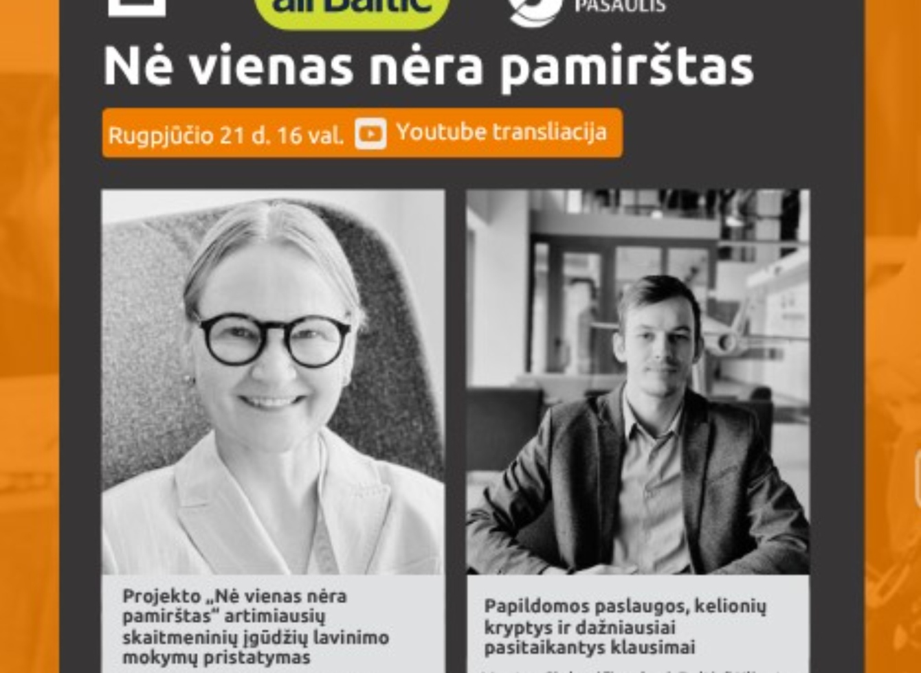 „Nė vienas nėra pamirštas“ kviečia į nuotolinę paskaitą