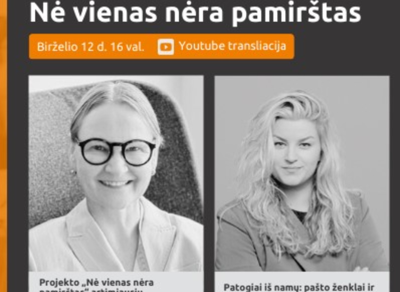„Nė vienas nėra pamirštas“ ir vėl Jus kviečia į nuotolinę paskaitą