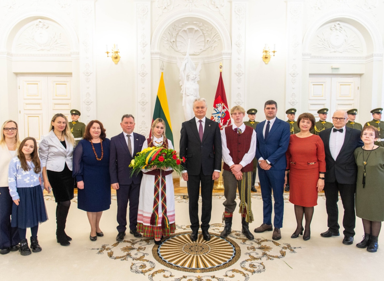 Vasario 16-osios signatarų pagerbimo ceremonijos Prezidentūroje akimirkos