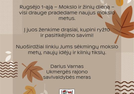 Kviečiame Ukmergės miesto gyventojus registruotis prašymų dėl...