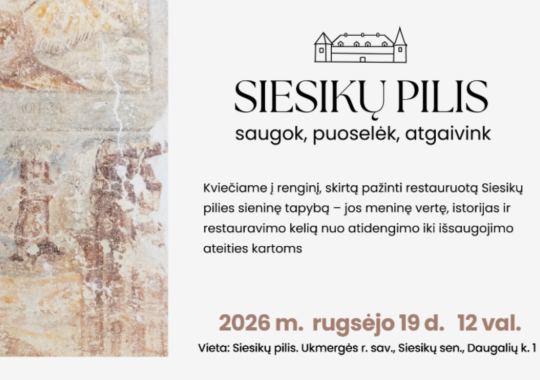 Paveldo dienoms skirtas renginys...