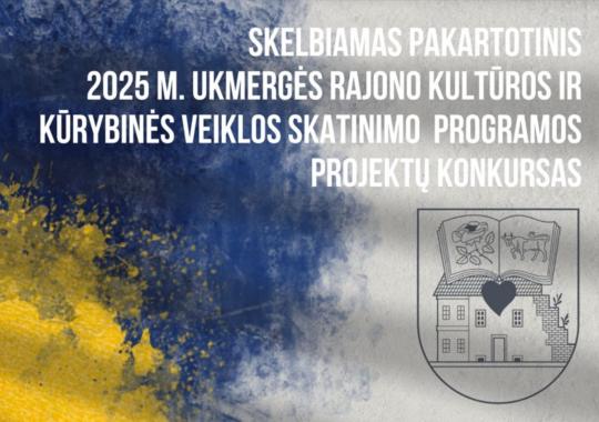 Skelbiamas pakartotinis Ukmergės...
