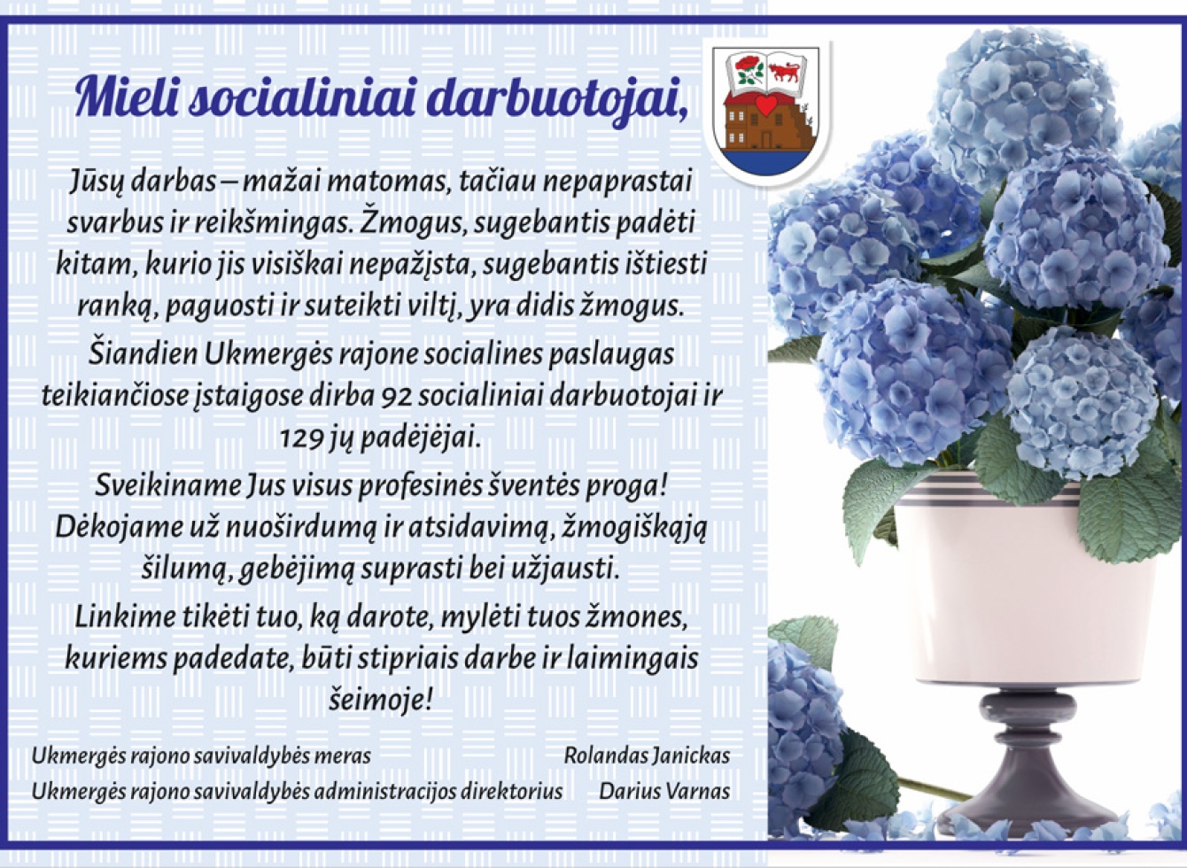 Šiandien minima Lietuvos socialinių darbuotojų diena