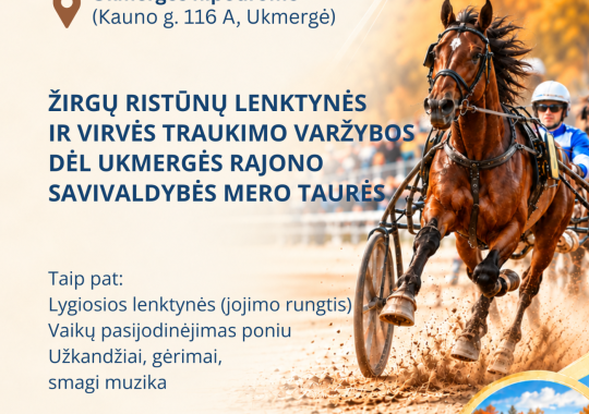 Žirgų ristūnų lenktynės ir virvės...