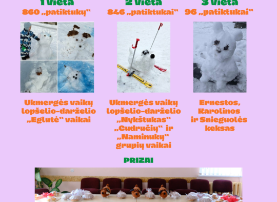Ukmergėje buvo „apsigyvenę“ sniego Keksai: konkurse – 20 kūrybingų dalyvių