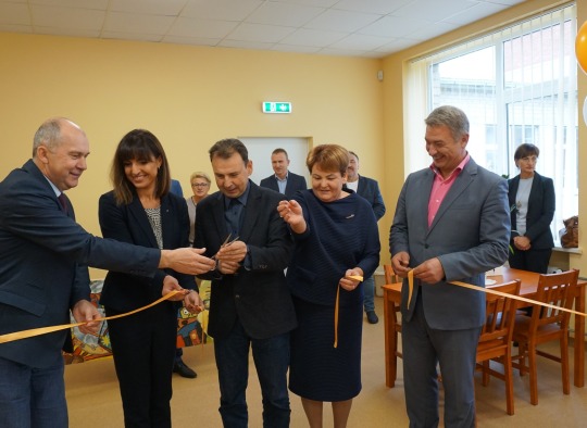 Vidiškių pagrindinėje mokykloje  atidaryta nauja valgykla