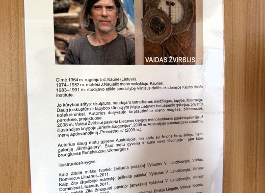 V. Žvirblio parodos atidarymo akimirkos