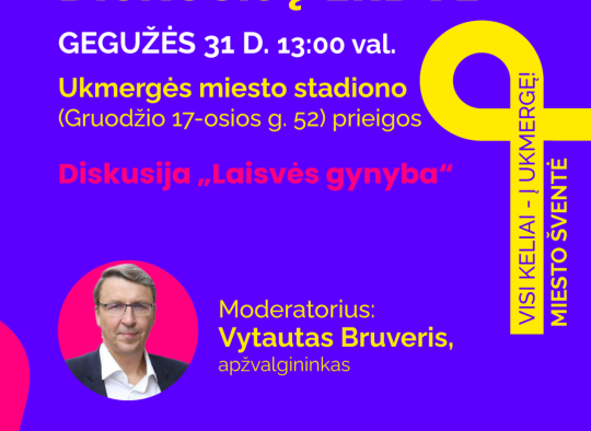 Diskusijų erdvė Ukmergės miesto šventėje